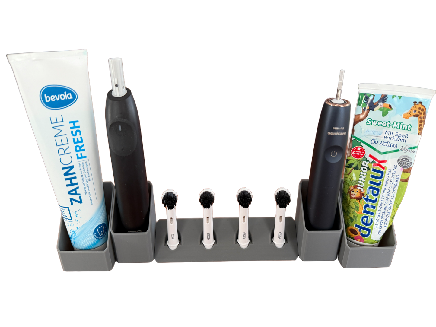 BrushDock Family Set L in grau