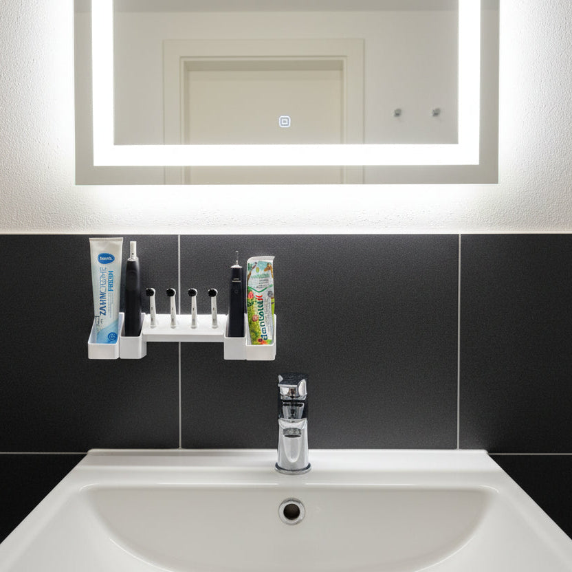 BrushDock Zahnbürstenhalter Family Set L in weiß