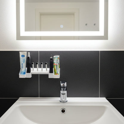 BrushDock Zahnbürstenhalter Family Set L in weiß