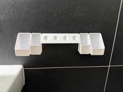 BrushDock Family Set L – Großes Familien-Set für 4 Personen (ohne Bohren)