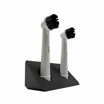 BrushDock – Zahnbürstenkopfhalter für Oral-B ( iO ) & Philips Sonicare - Wandmontage (ohne Bohren)