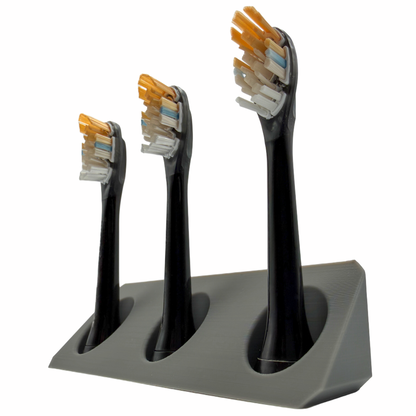 BrushDock – Zahnbürstenkopfhalter für Oral-B ( iO ) & Philips Sonicare - Wandmontage (ohne Bohren)