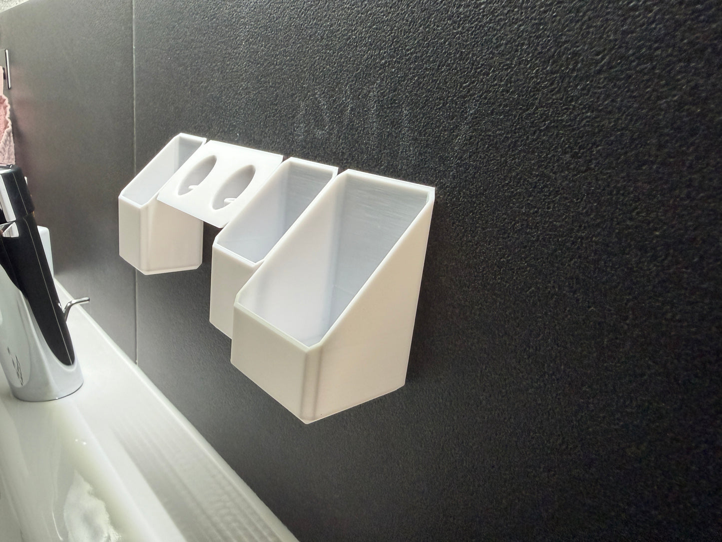 BrushDock Komfort-Set – Wandhalter-Set für Paare (ohne Bohren)