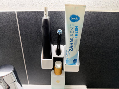 BrushDock Duo Set – Flexibles Wandhalter-Set für Paare (ohne Bohren)