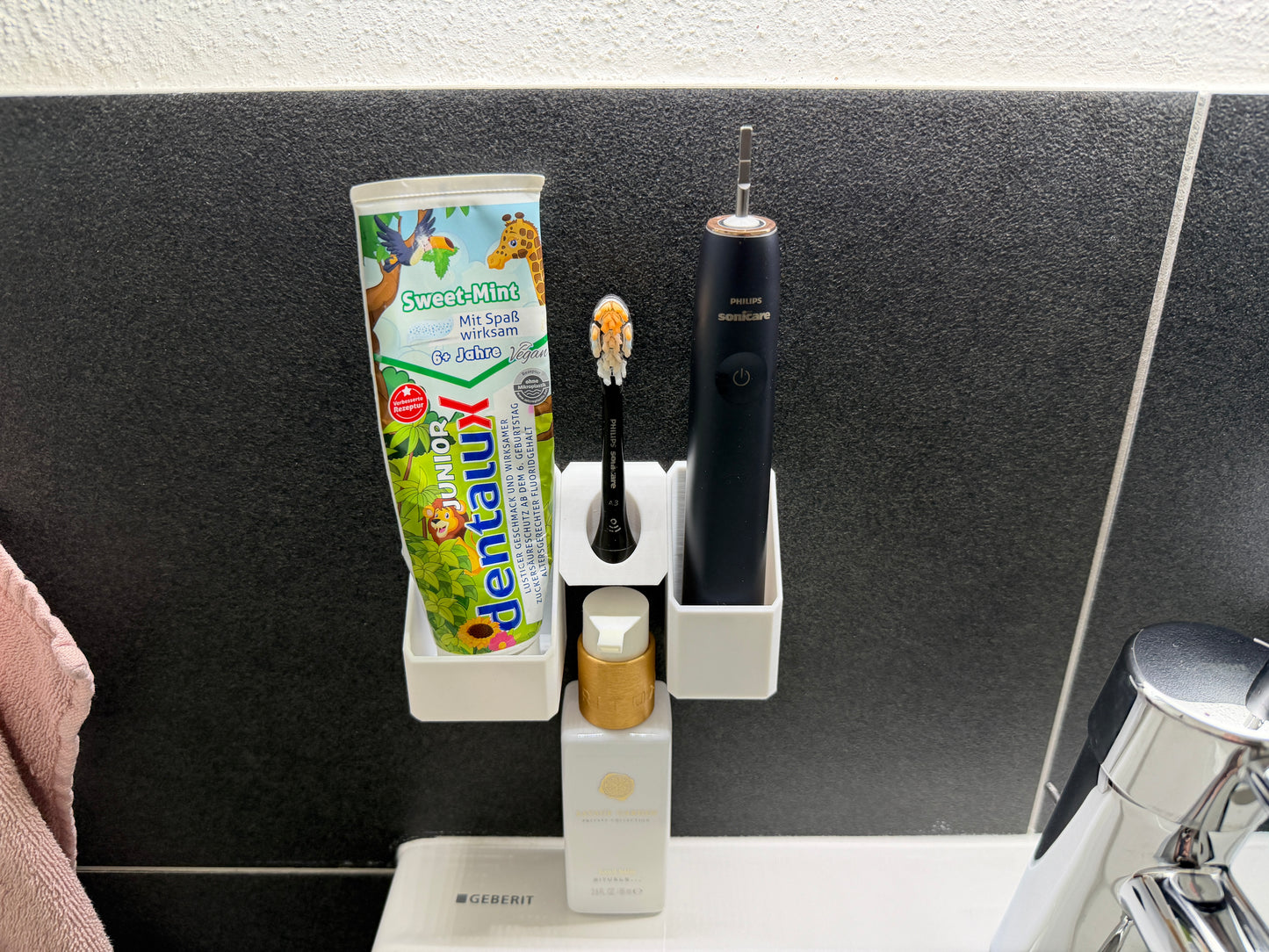 BrushDock Duo Set – Flexibles Wandhalter-Set für Paare (ohne Bohren)